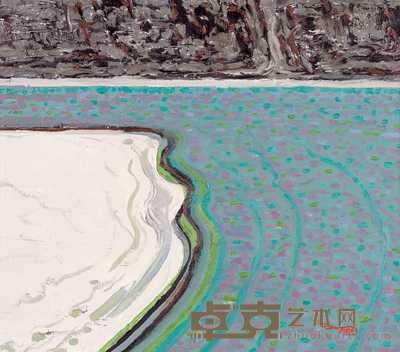 张立国 2003年作 我心中的河 46×53cm
